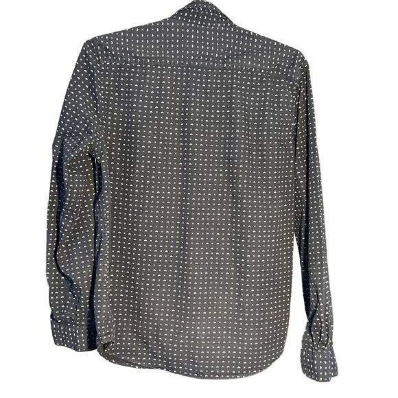 Cactus New York Mens Button Down Navy Bikes Size Medium - Picture 2 of 8